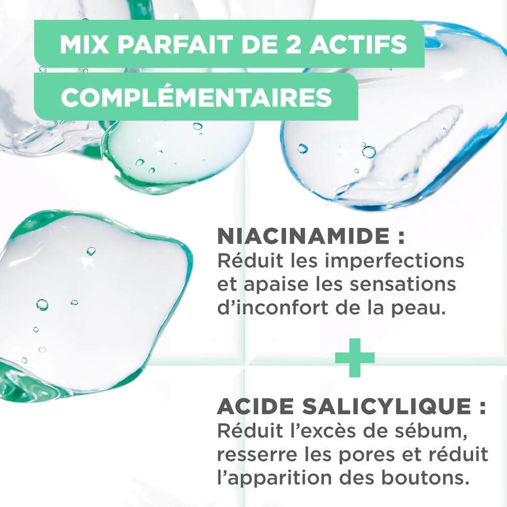 Mixa - Sérum Concentré Anti-Imperfections - Pour peaux à imperfections - Enrichi en Acide Salicylique et Niacinamide - 30 ml