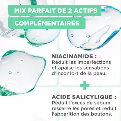 Mixa - Sérum Concentré Anti-Imperfections - Pour peaux à imperfections - Enrichi en Acide Salicylique et Niacinamide - 30 ml