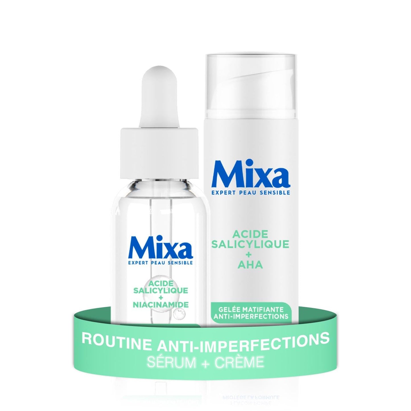 Mixa - Sérum Concentré Anti-Imperfections - Pour peaux à imperfections - Enrichi en Acide Salicylique et Niacinamide - 30 ml