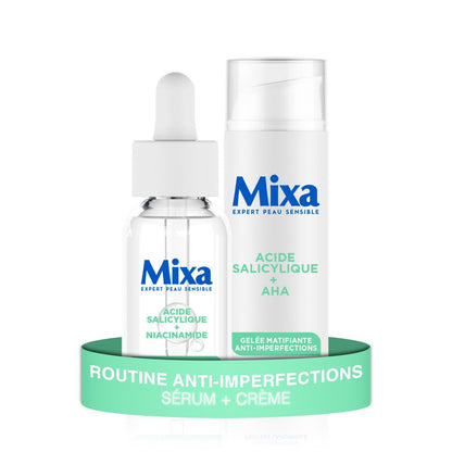 Mixa - Sérum Concentré Anti-Imperfections - Pour peaux à imperfections - Enrichi en Acide Salicylique et Niacinamide - 30 ml