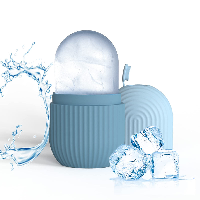 Joyeee Ice Roller, massage de la glace pour les yeux réutilisable, beauté du visage, soins de la peau compresse de glace rétrécit les pores réduit les poches améliore l'élasticité de la peau. (Rose)