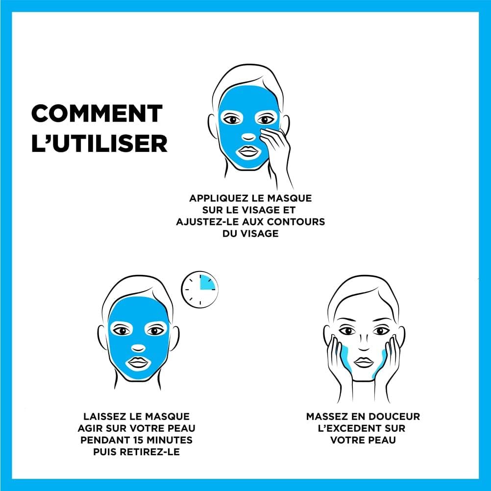 GARNIER Skin Active - Coffret Masques Tissu Hydra Bomb - Hydratant & Repulpant - À Base De Grenade & Acide Hyaluronique - Vegan & Cruelty Free - Tissu Compostable - Peaux Déshydratées - x5