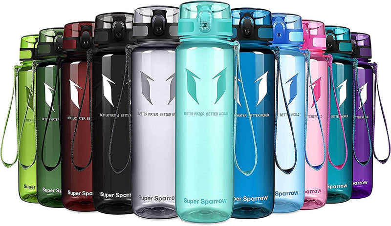 Super Sparrow Bouteille d'eau - Gourde - 350ml/500ml/750ml/1000ml - sans BPA - Convient pour Le Sport, la randonnée, l'école, Le Bureau, en Plein air