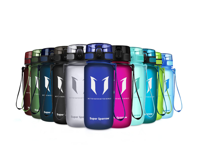 Super Sparrow Bouteille d'eau - Gourde - 350ml/500ml/750ml/1000ml - sans BPA - Convient pour Le Sport, la randonnée, l'école, Le Bureau, en Plein air