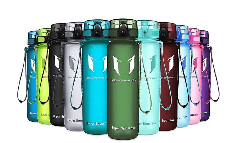Super Sparrow Bouteille d'eau - Gourde - 350ml/500ml/750ml/1000ml - sans BPA - Convient pour Le Sport, la randonnée, l'école, Le Bureau, en Plein air