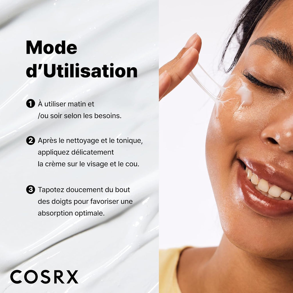 COSRX Advanced Snail 92% All In One Cream 100 ml | Crème Hydratante avec Bave d'Escargot | Pour Anti Rides Peaux d'Acné et Peau Sèche Soins pour le Visage de Jour Femme | Coréen Korean Skincare