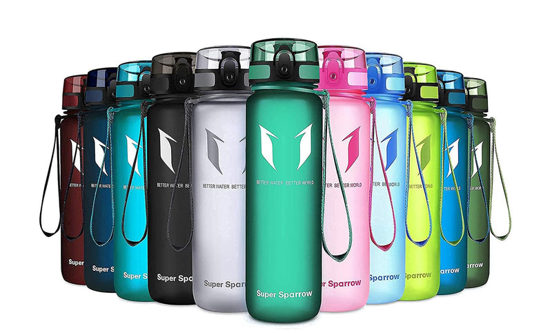 Super Sparrow Bouteille d'eau - Gourde - 350ml/500ml/750ml/1000ml - sans BPA - Convient pour Le Sport, la randonnée, l'école, Le Bureau, en Plein air