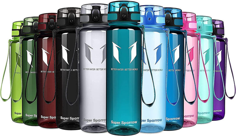 Super Sparrow Bouteille d'eau - Gourde - 350ml/500ml/750ml/1000ml - sans BPA - Convient pour Le Sport, la randonnée, l'école, Le Bureau, en Plein air