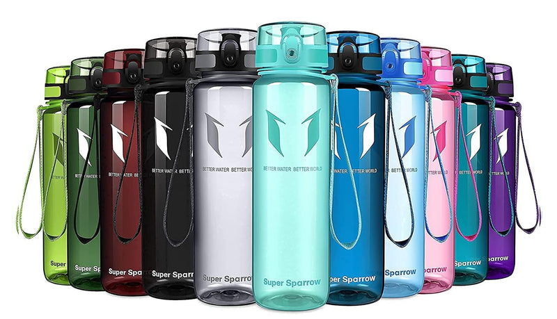 Super Sparrow Bouteille d'eau - Gourde - 350ml/500ml/750ml/1000ml - sans BPA - Convient pour Le Sport, la randonnée, l'école, Le Bureau, en Plein air