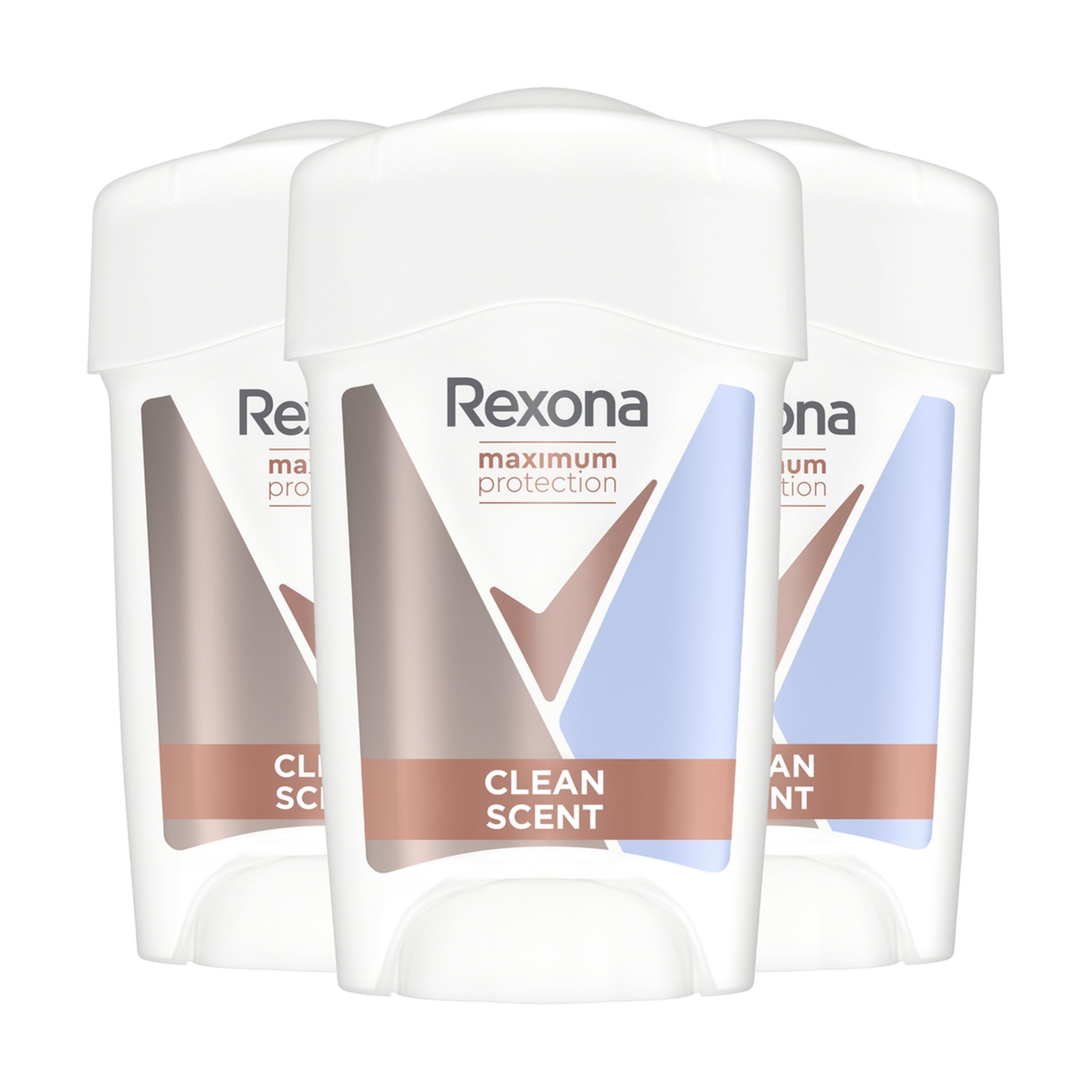 REXONA - Déodorant Femme Clean Scent - Stick Anti-transpirant - 3x plus efficace contre la transpiration - Protection 96h - 45ml