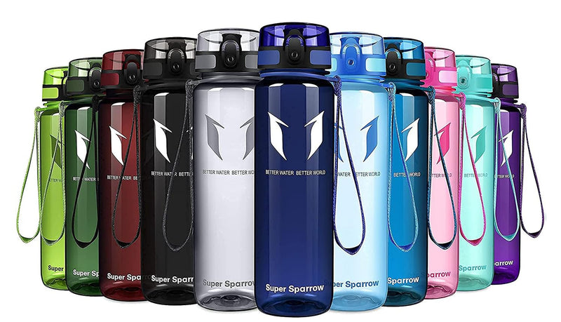 Super Sparrow Bouteille d'eau - Gourde - 350ml/500ml/750ml/1000ml - sans BPA - Convient pour Le Sport, la randonnée, l'école, Le Bureau, en Plein air
