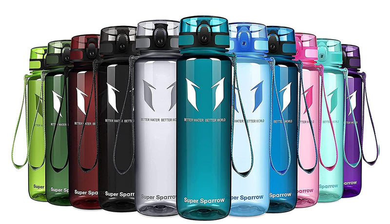 Super Sparrow Bouteille d'eau - Gourde - 350ml/500ml/750ml/1000ml - sans BPA - Convient pour Le Sport, la randonnée, l'école, Le Bureau, en Plein air