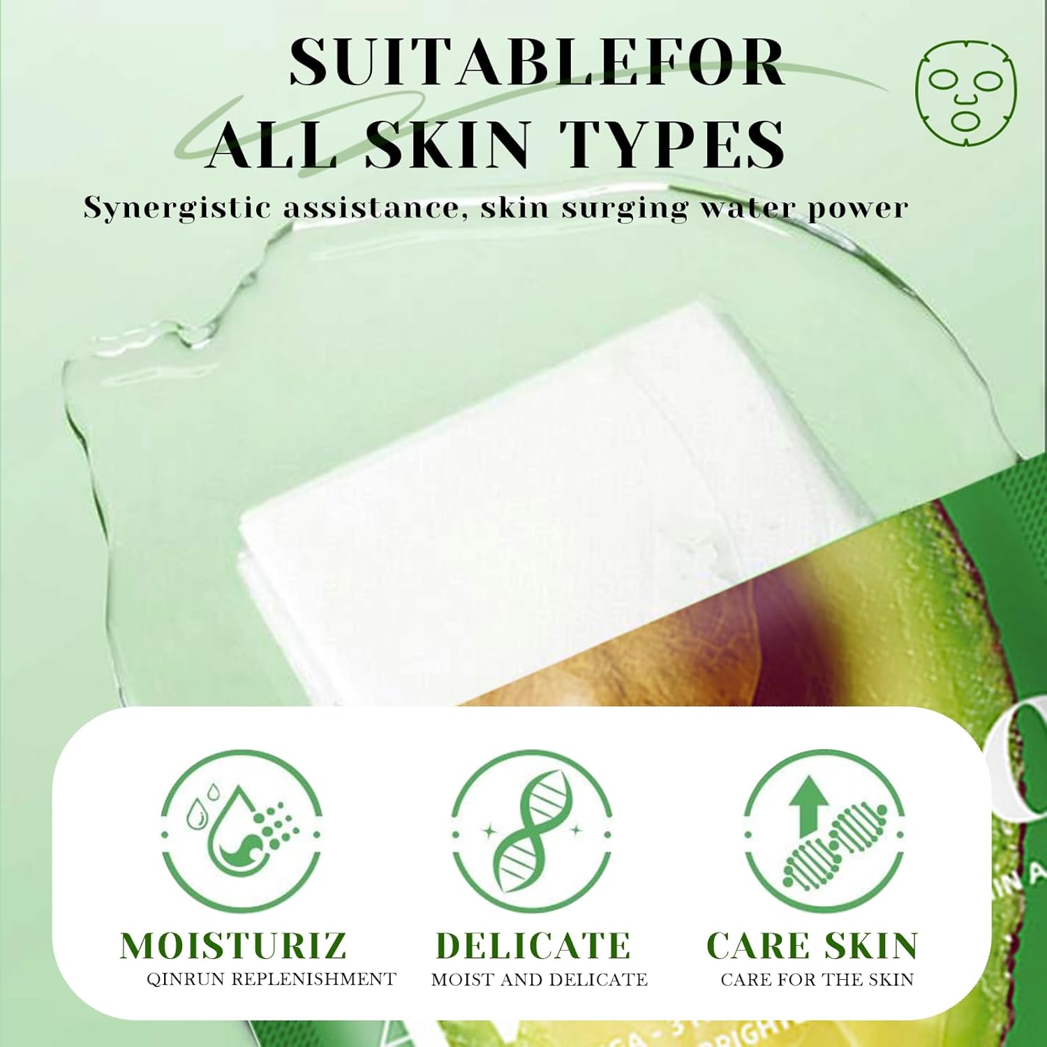 12 Masques en Feuille, Soin Coréen pour le Visage avec Ingrédients Naturels, Masque de Beauté Daily Care, Hydratation et Nourrissants pour Tous les Types de Peau, 25ML