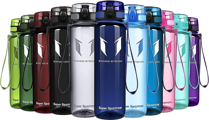 Super Sparrow Bouteille d'eau - Gourde - 350ml/500ml/750ml/1000ml - sans BPA - Convient pour Le Sport, la randonnée, l'école, Le Bureau, en Plein air