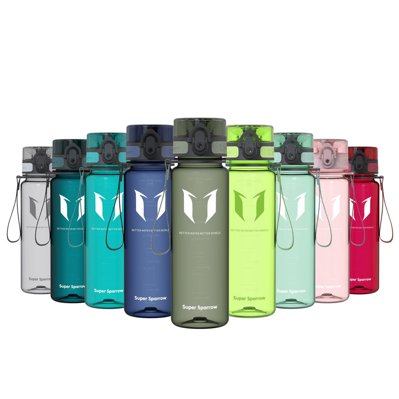 Super Sparrow Bouteille d'eau - Gourde - 350ml/500ml/750ml/1000ml - sans BPA - Convient pour Le Sport, la randonnée, l'école, Le Bureau, en Plein air