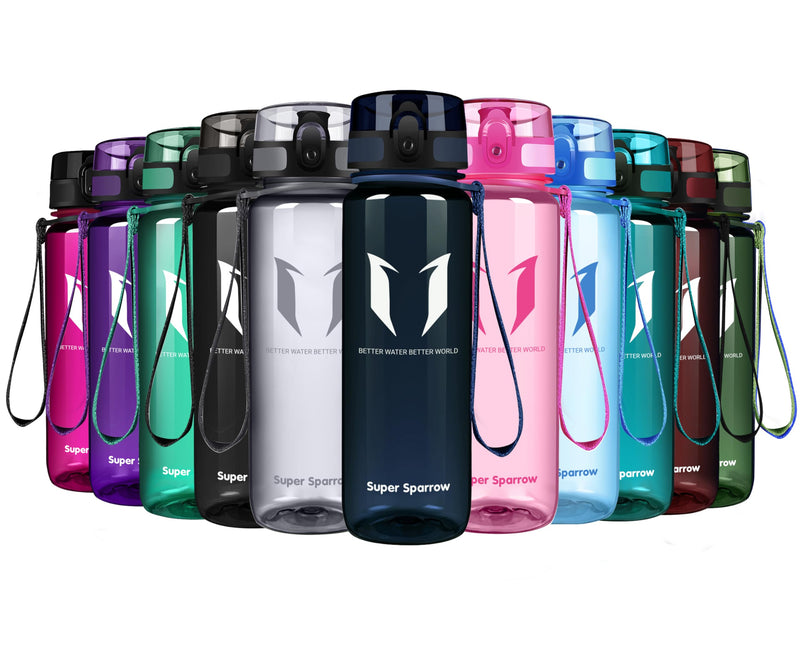 Super Sparrow Bouteille d'eau - Gourde - 350ml/500ml/750ml/1000ml - sans BPA - Convient pour Le Sport, la randonnée, l'école, Le Bureau, en Plein air