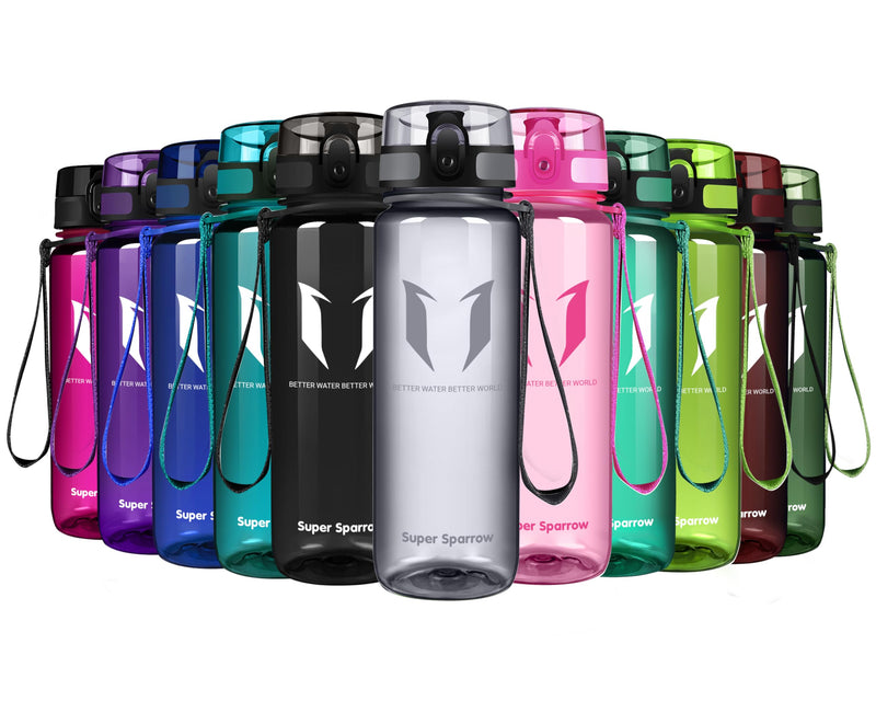 Super Sparrow Bouteille d'eau - Gourde - 350ml/500ml/750ml/1000ml - sans BPA - Convient pour Le Sport, la randonnée, l'école, Le Bureau, en Plein air
